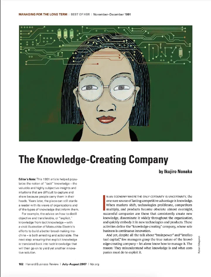The Knowledge-Creating Company